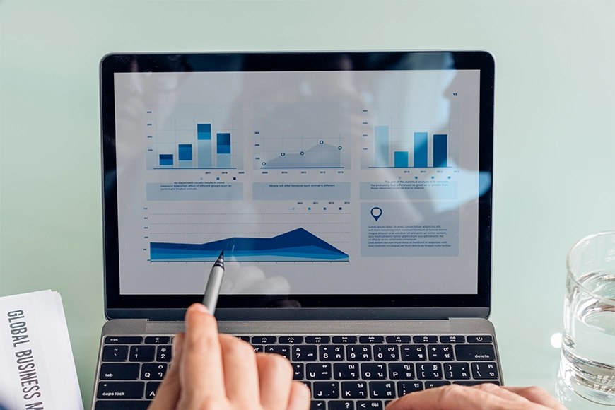 Advertising campaign dashboard representing paid advertising services for local businesses